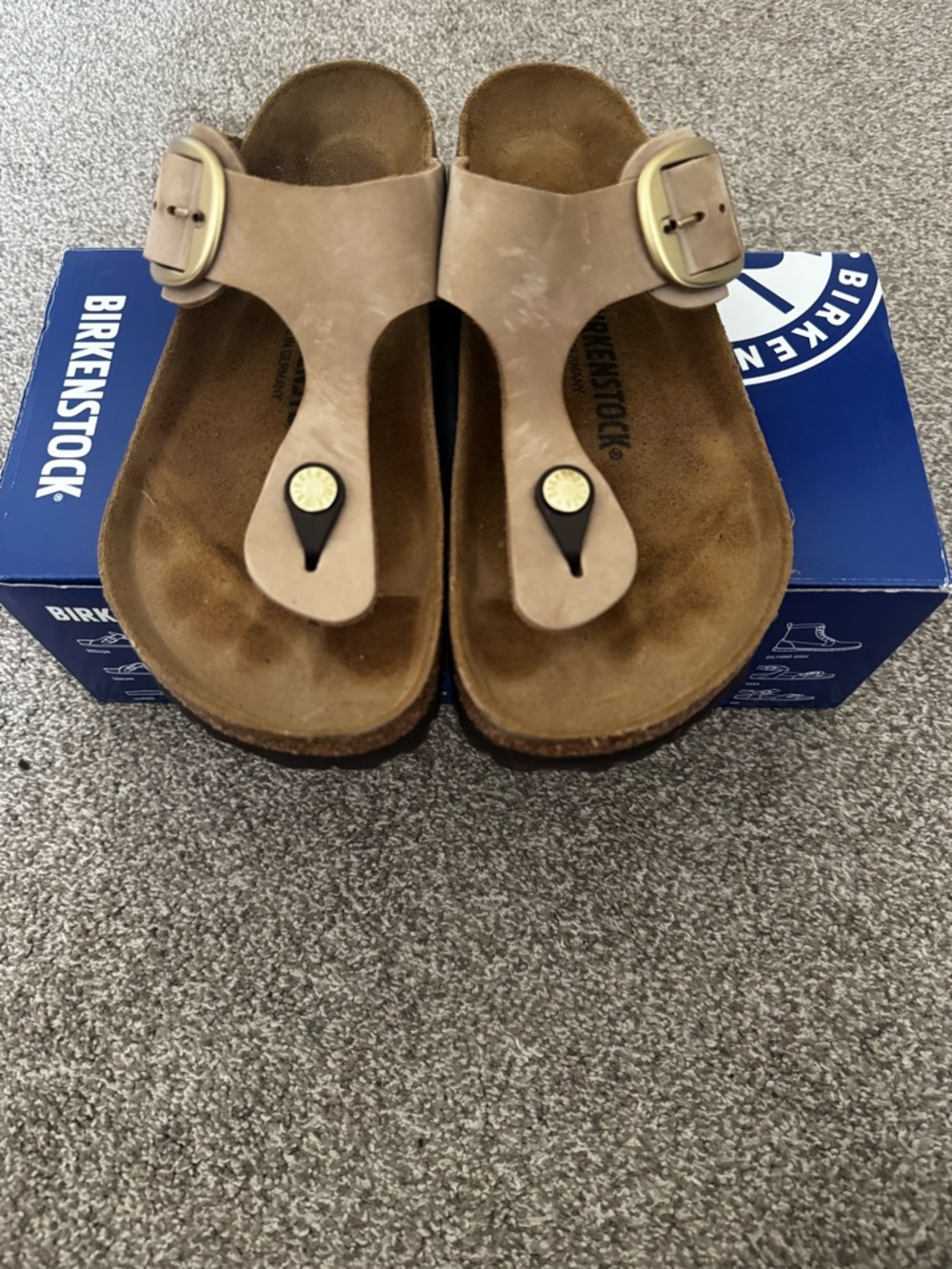 Birkenstock Box Blue and White Shoe Box